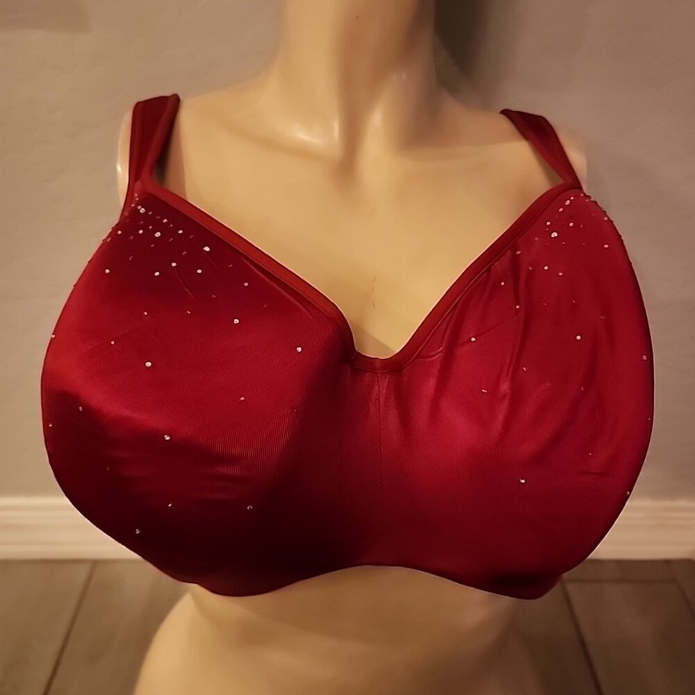 Cacique Bra 44G Red Underwire Lined